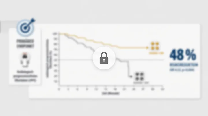 Blurred primary-endpoint survival curve (anonymized)